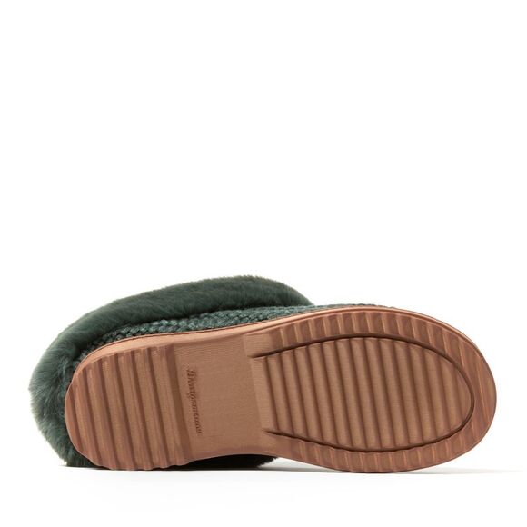 Dearfoams Women's Hannah Festive Knit Clog House Shoe Slipper - Picture 6 of 7